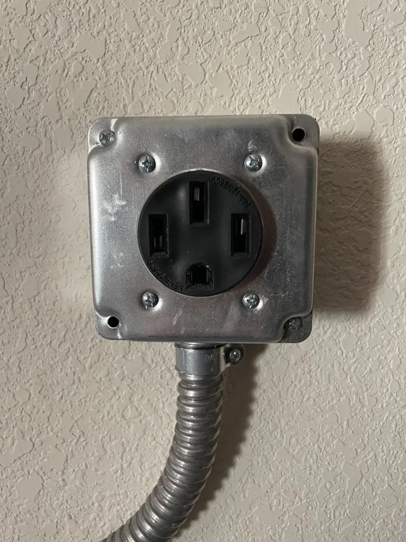 NEMA 14-50 outlet installed for Electrical Panel Upgrade in Bel Air South